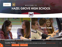 Tablet Screenshot of hazelgrovehigh.co.uk